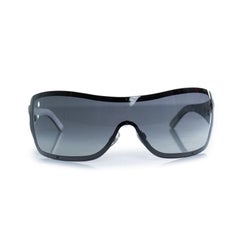 Chanel, Shield sunglasses with quilted temples