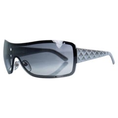 Chanel, Shield sunglasses with quilted temples