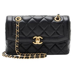 Chanel Shiny Lambskin Diana Mini Flap Bag