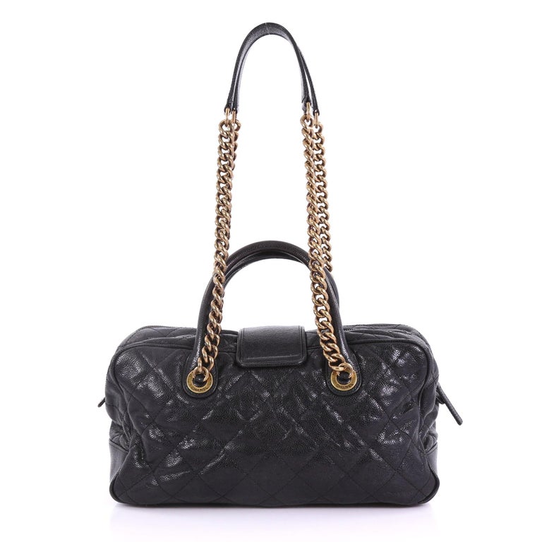 Chanel Shiva Flap Bag Quilted Caviar Maxi