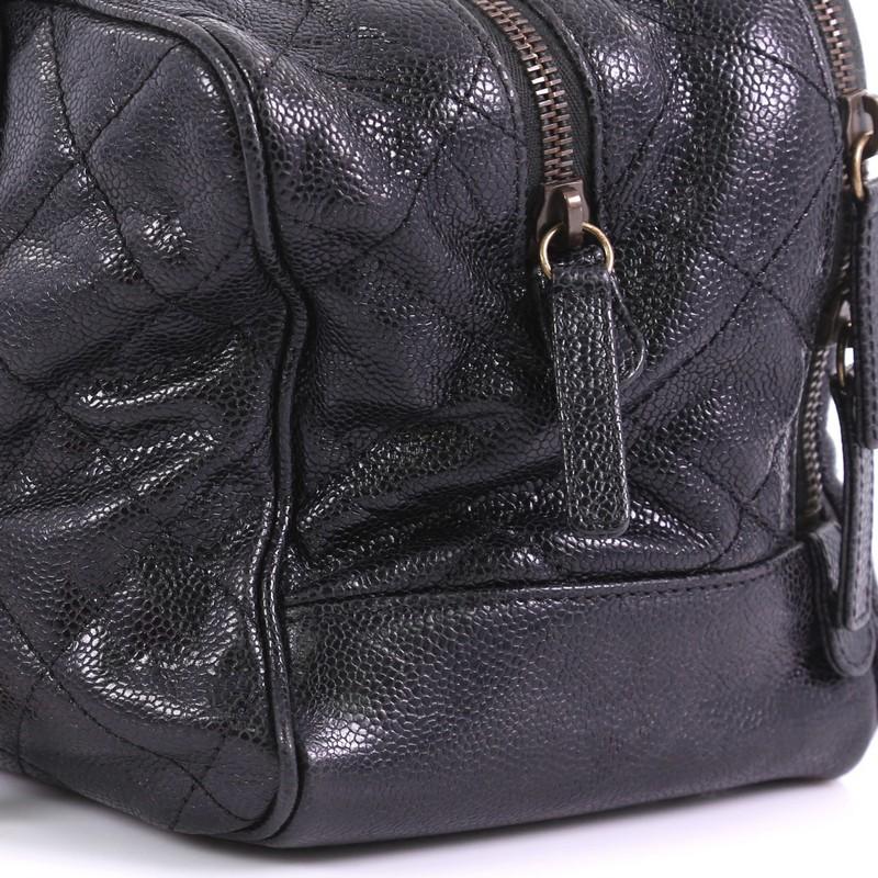 Chanel Shiva Bowler Bag Quilted Caviar 2