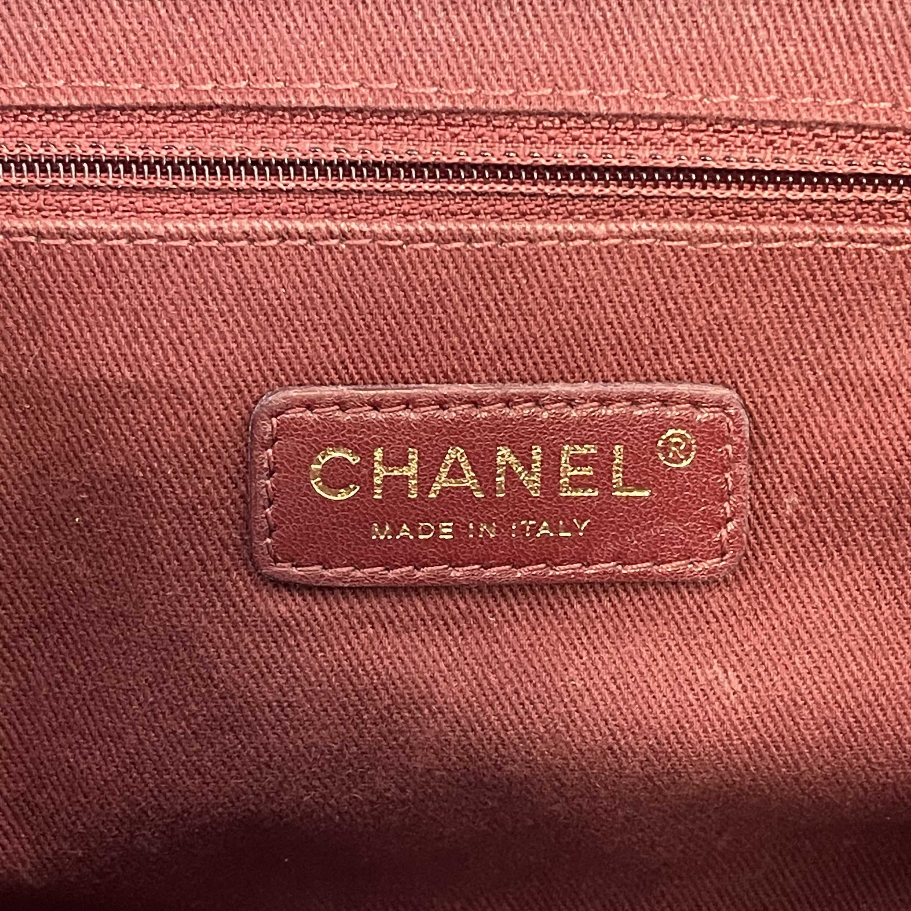 Chanel - Shiva Flap Bag Quilted Caviar Large Black CC Shoulder Bag 14
