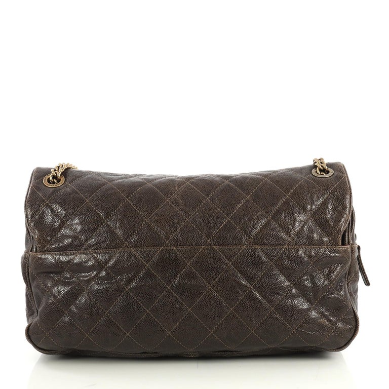 Chanel Shiva Flap Bag Quilted Caviar Maxi at 1stDibs