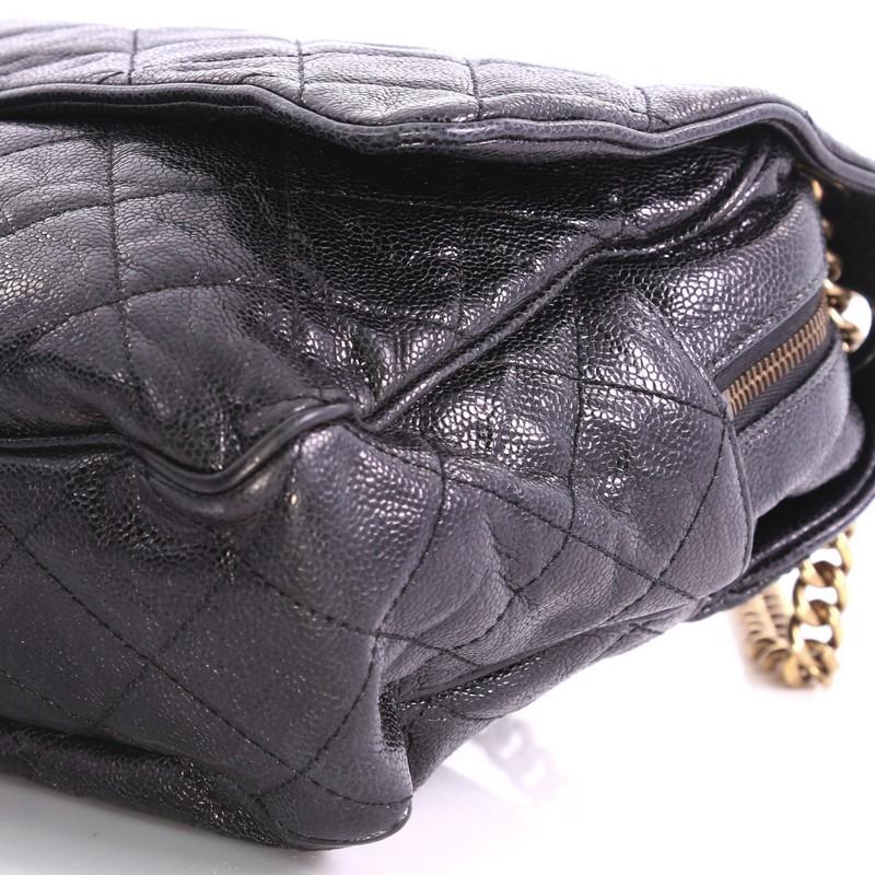 Chanel Shiva Flap Bag Quilted Glazed Caviar Maxi 2