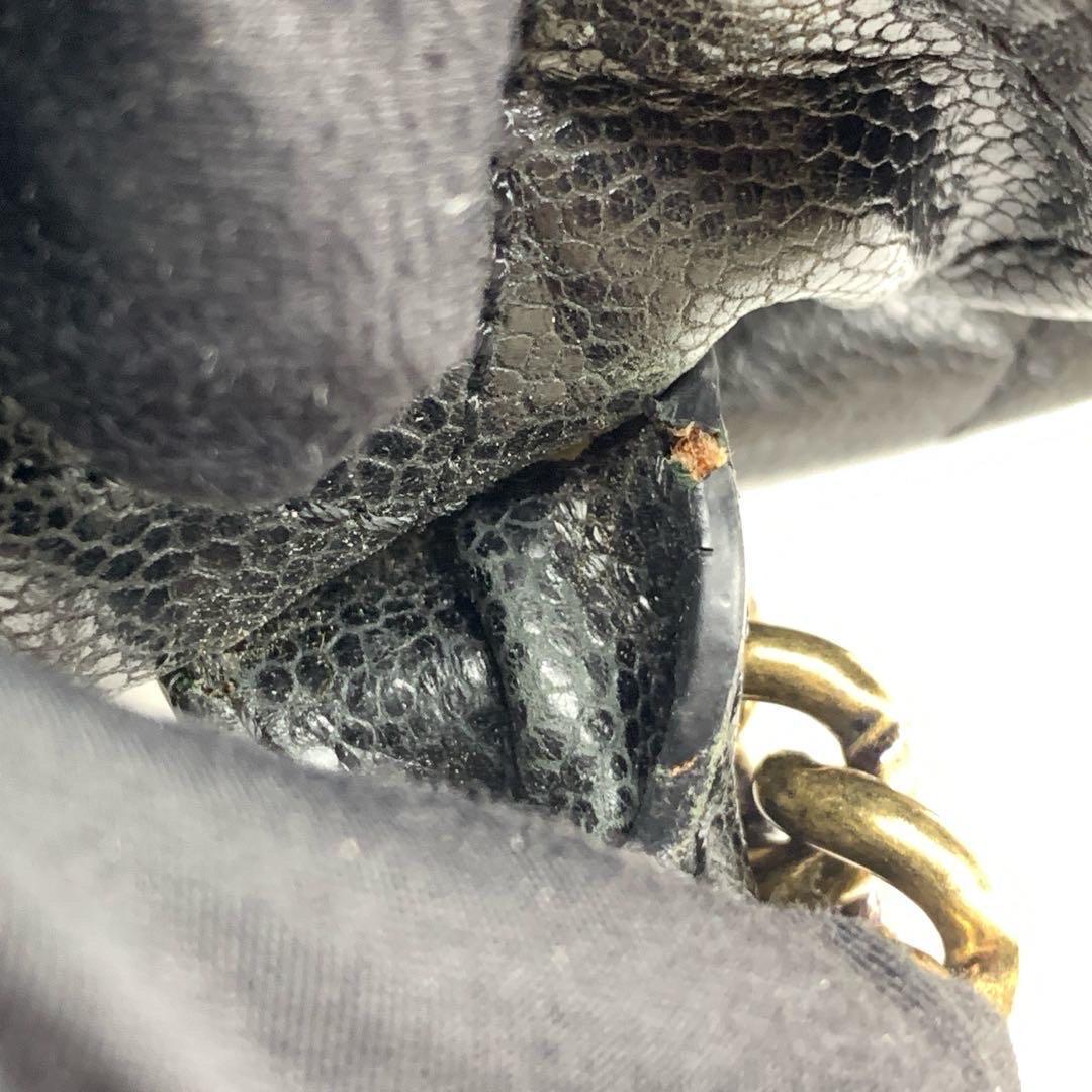 Chanel Shiva Tote Black Quilted Shiny Caviar Leather Gold Hardware For Sale 12