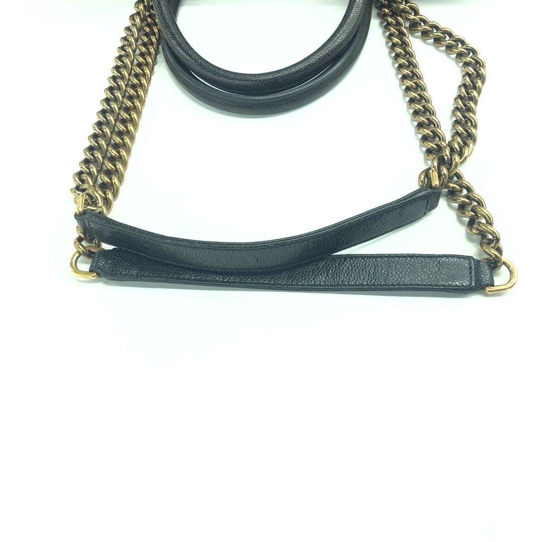 Chanel Shiva Tote Black Quilted Shiny Caviar Leather Gold Hardware For Sale 4