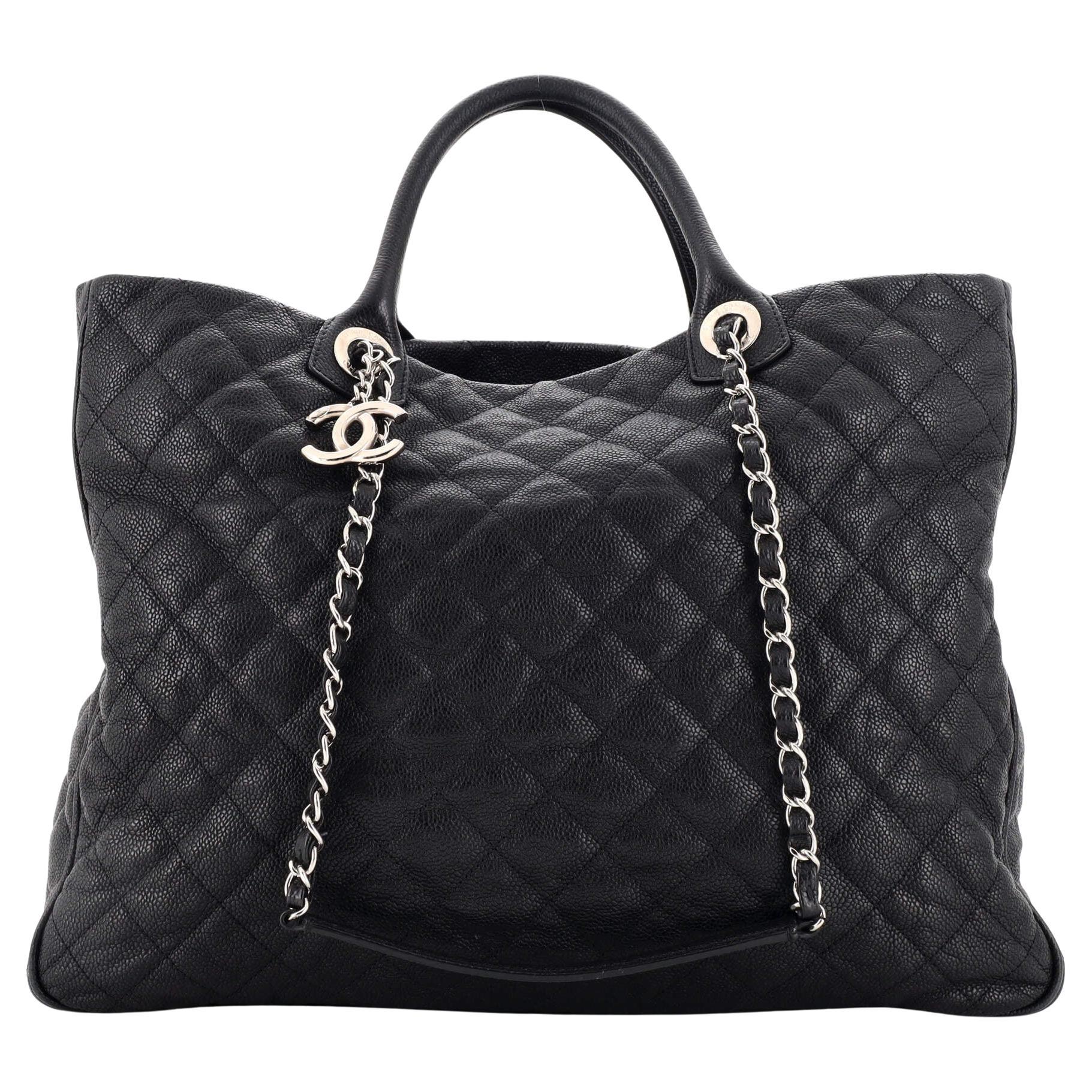 Buy Chanel Shiva Tote Quilted Caviar Large Neutral 2888401