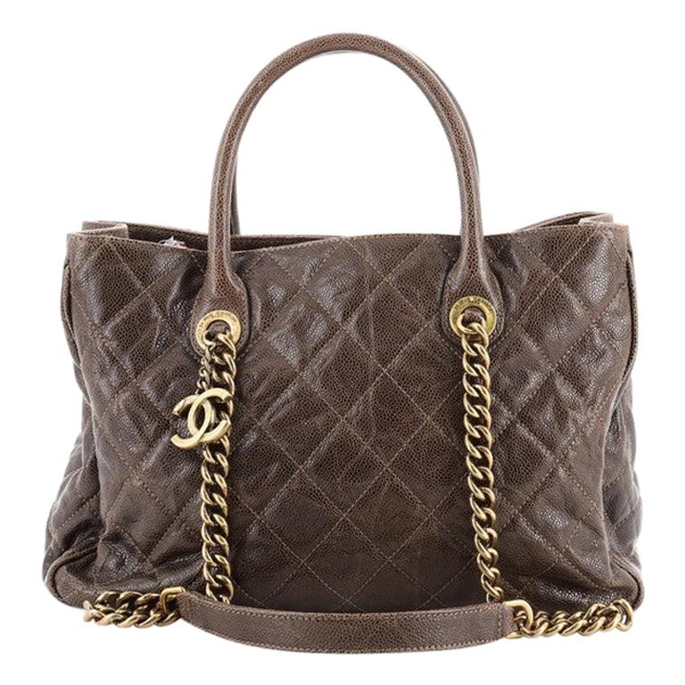 Chanel Shiva Tote Quilted Glazed Caviar Medium