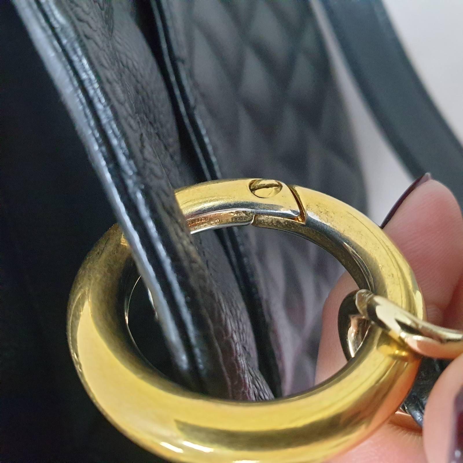 Chanel Shopping GST Schwarze gesteppte Einkaufstasche aus genarbtem Leder 14
