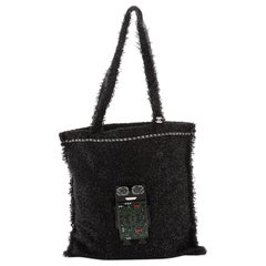 Chanel Shopping Tote Embellished Tweed Large