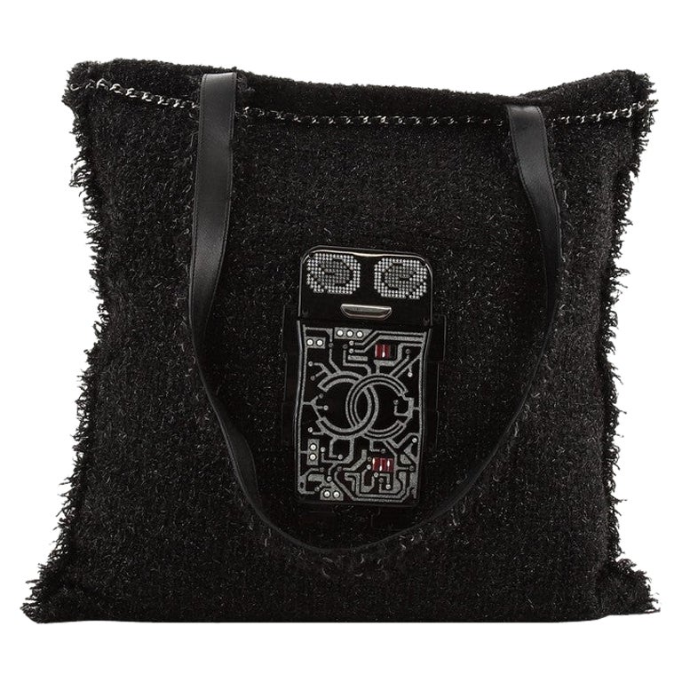 Chanel Shopping Tote Embellished Tweed Large