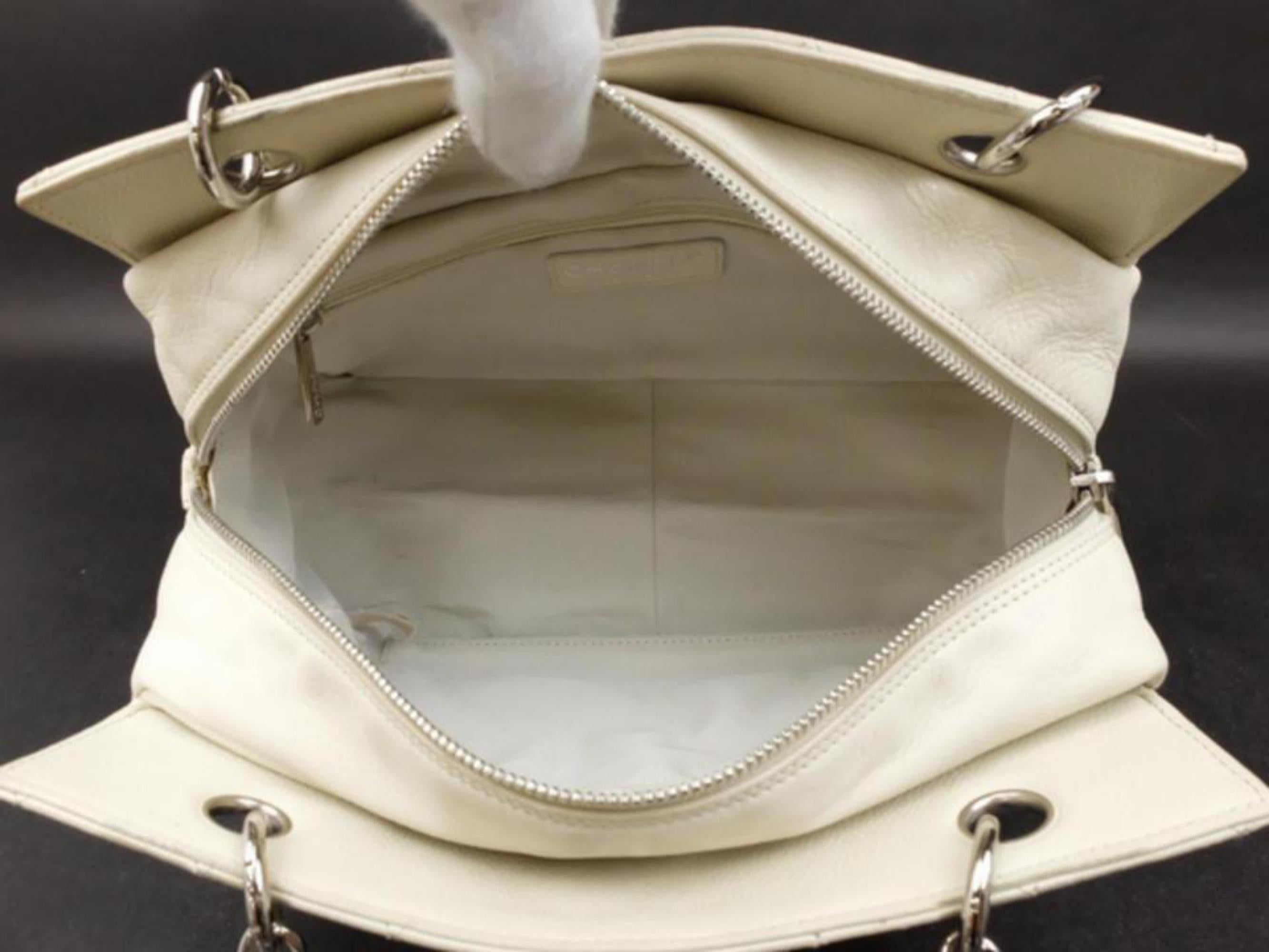 off white chanel bag