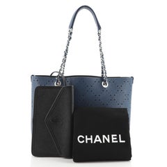 Chanel Shopping Tote Perforated Caviar Small