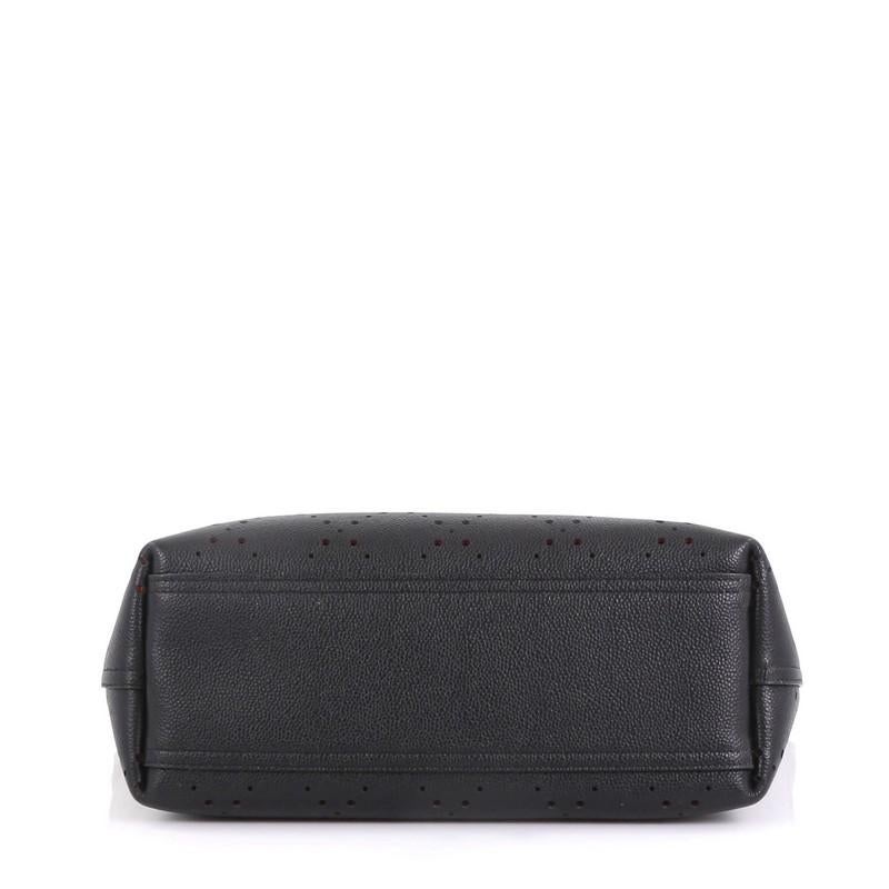 Women's or Men's Chanel Shopping Tote Perforated Caviar Small
