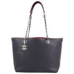 Chanel Shopping Tote Perforated Caviar Small
