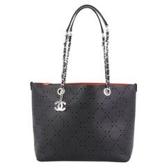 Chanel Shopping Tote Perforated Caviar Small