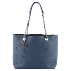 Chanel Shopping Tote Perforated Caviar Small