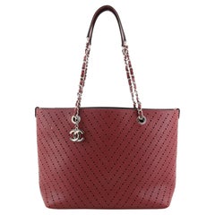Chanel Shopping Tote Perforated Caviar Small