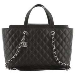 Chanel Shopping Tote Quilted Calfskin Medium
