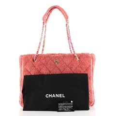 Chanel Shopping Tote Quilted Mixed Fibers Large