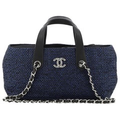 Chanel Shopping Tote Woven Straw Small