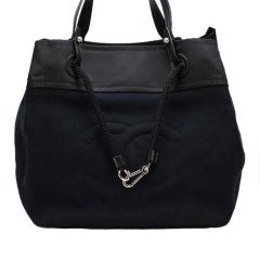 Chanel Shopping XL Timeless Beach Yacht Boating Detail Navy Canvas Nylon Tote