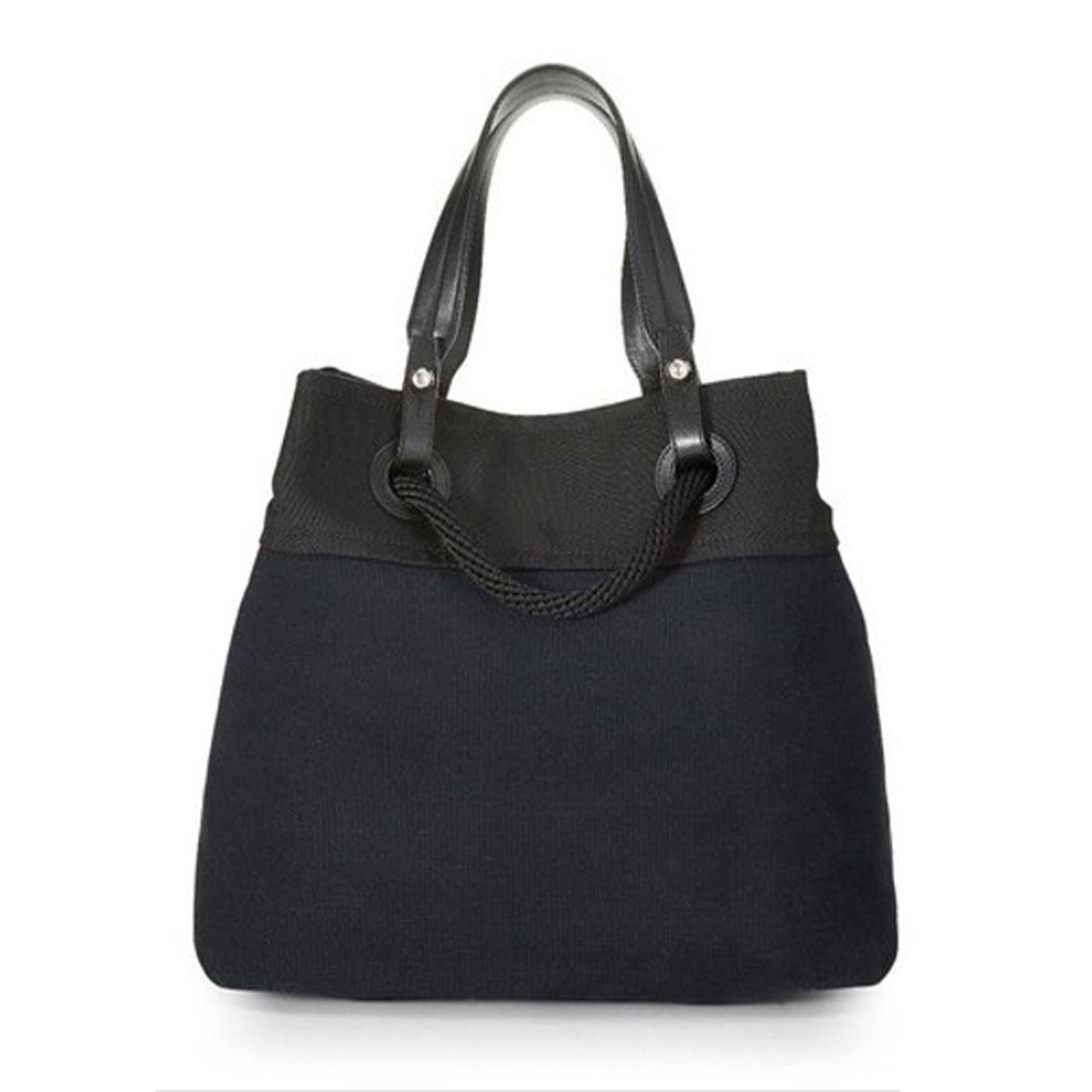 Chanel Chanel Shopping XL Zeitlose Strand Yacht Boot Detail Marine Segeltuch Segeltuch Tote für Damen oder Herren im Angebot