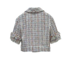 CHANEL Veste courte Fantasy Tweed Paris Versailles sz.36