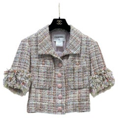 CHANEL Veste courte Fantasy Tweed Paris Versailles sz.36