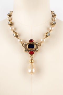 Chanel Short Necklace with Fancy Mother-of-Pearl Beads