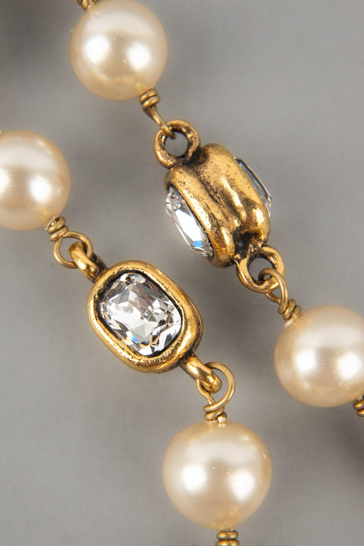 Chanel Short Necklace with Fancy Mother-of-Pearl Beads 2