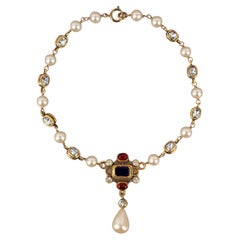 Chanel Short Necklace with Fancy Mother-of-Pearl Beads