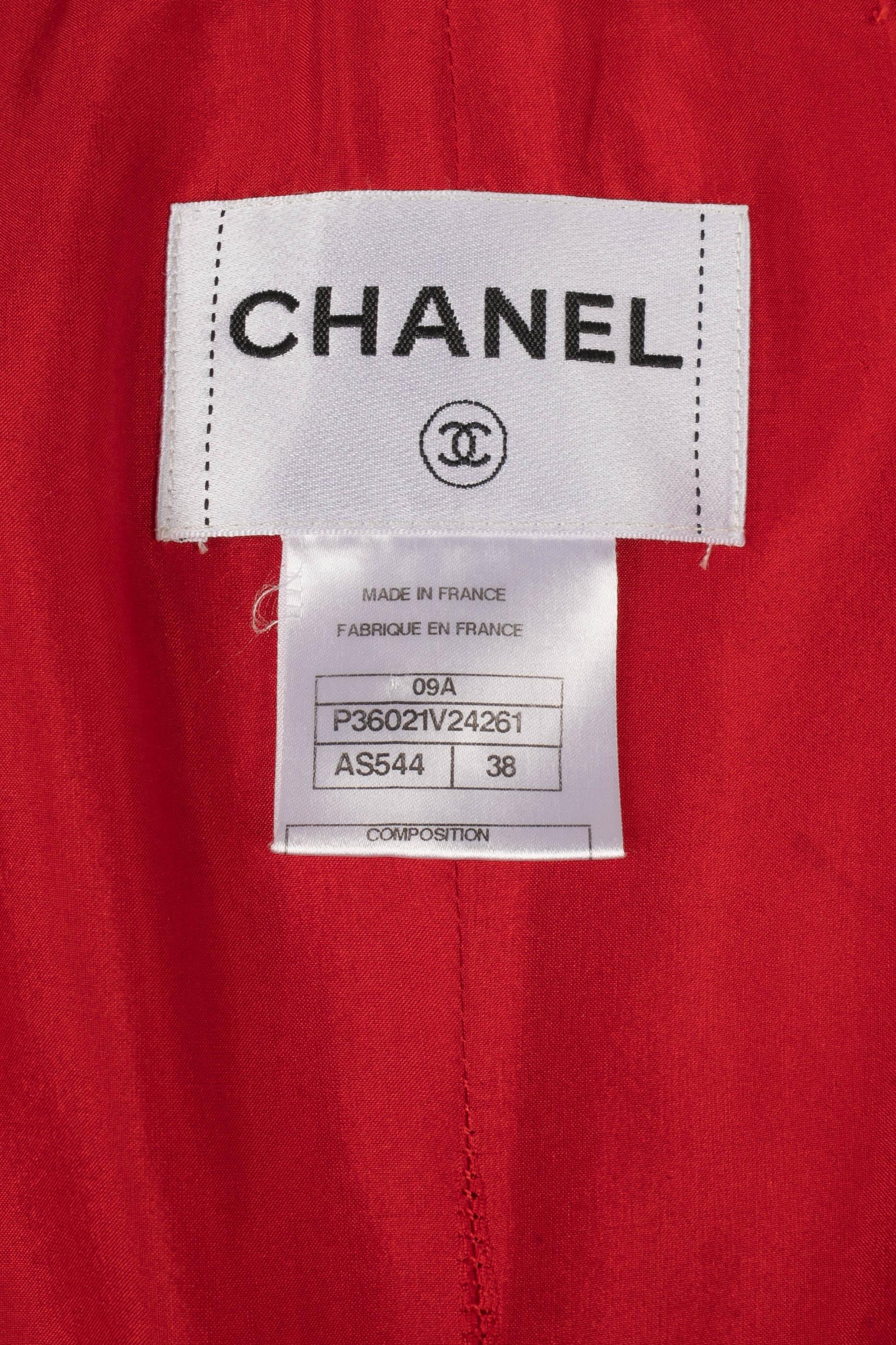 Chanel Short Red Wool Jacket 'Paris-Moscow', 2009 For Sale 6