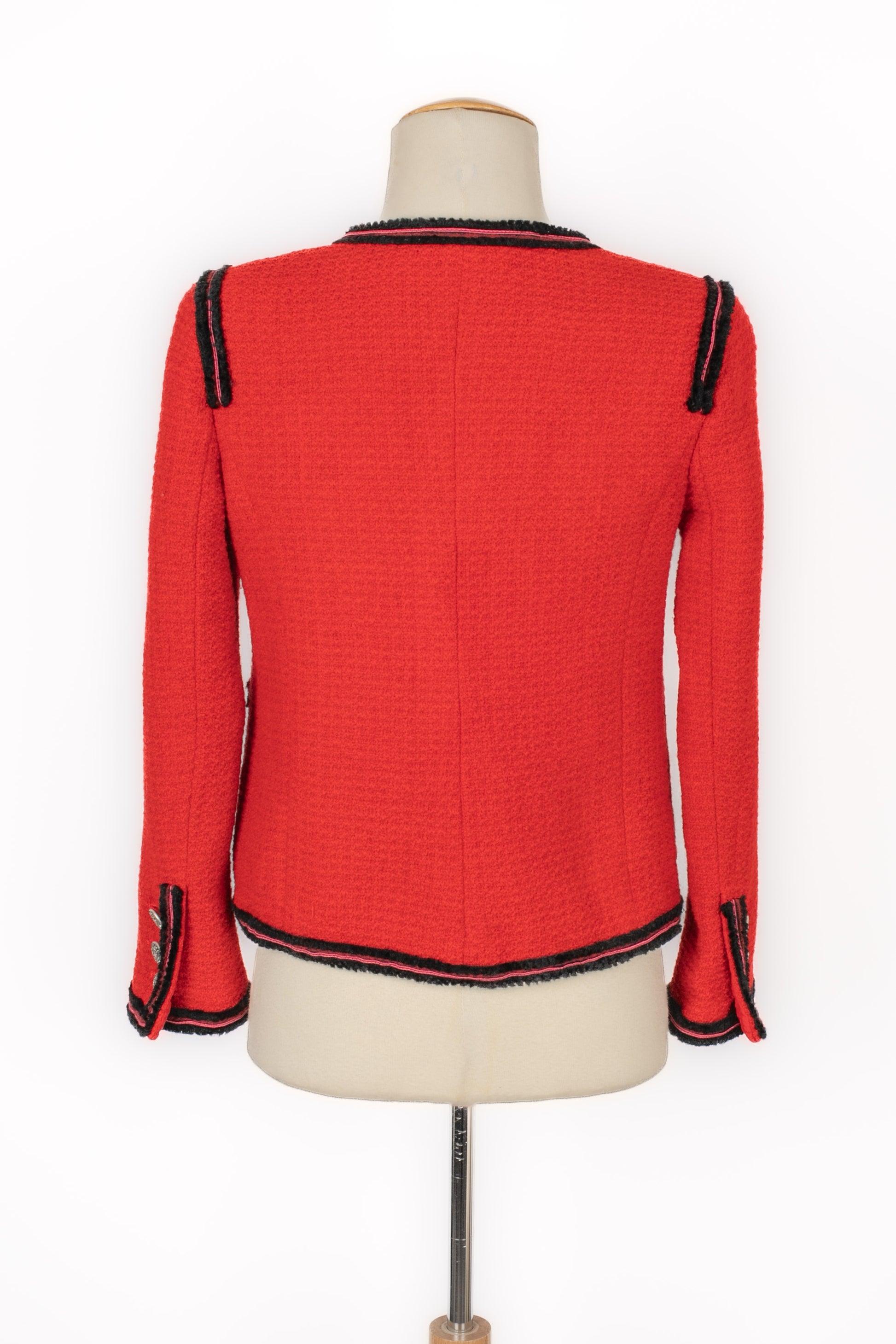 Women's Chanel Short Red Wool Jacket 'Paris-Moscow', 2009 For Sale