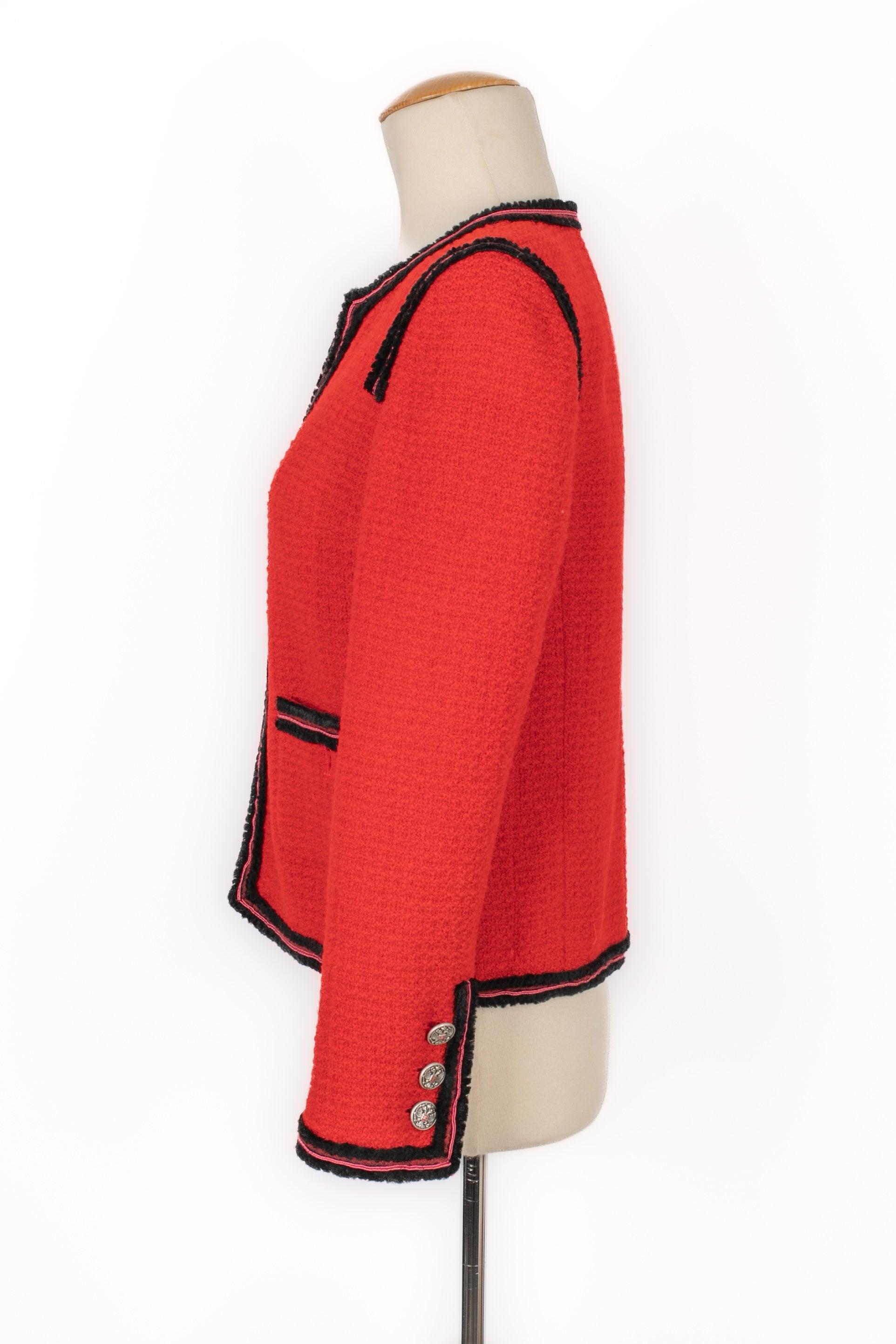 Chanel Short Red Wool Jacket 'Paris-Moscow', 2009 For Sale 1