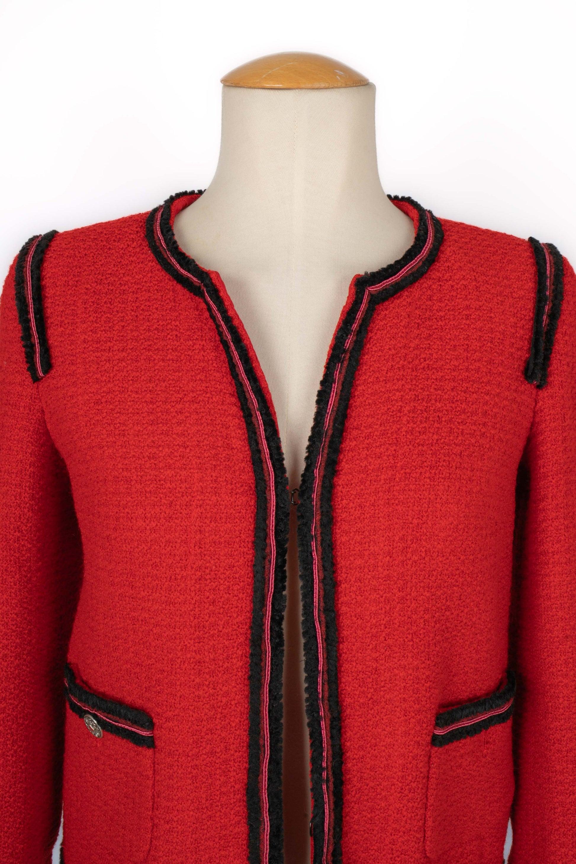 Chanel Short Red Wool Jacket 'Paris-Moscow', 2009 For Sale 2