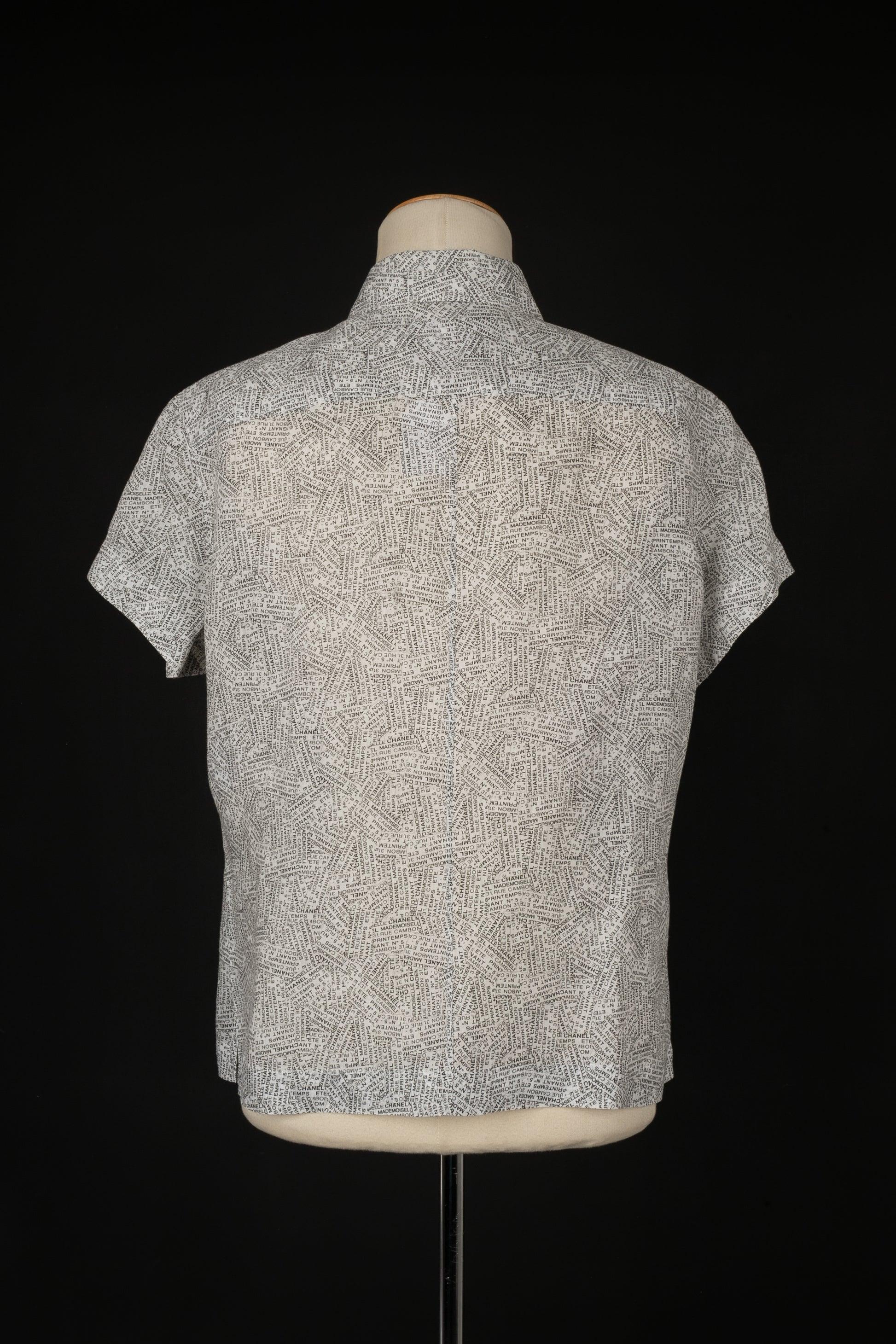 Chanel Short-Sleeve Shirt, 1999 In Excellent Condition For Sale In SAINT-OUEN-SUR-SEINE, FR