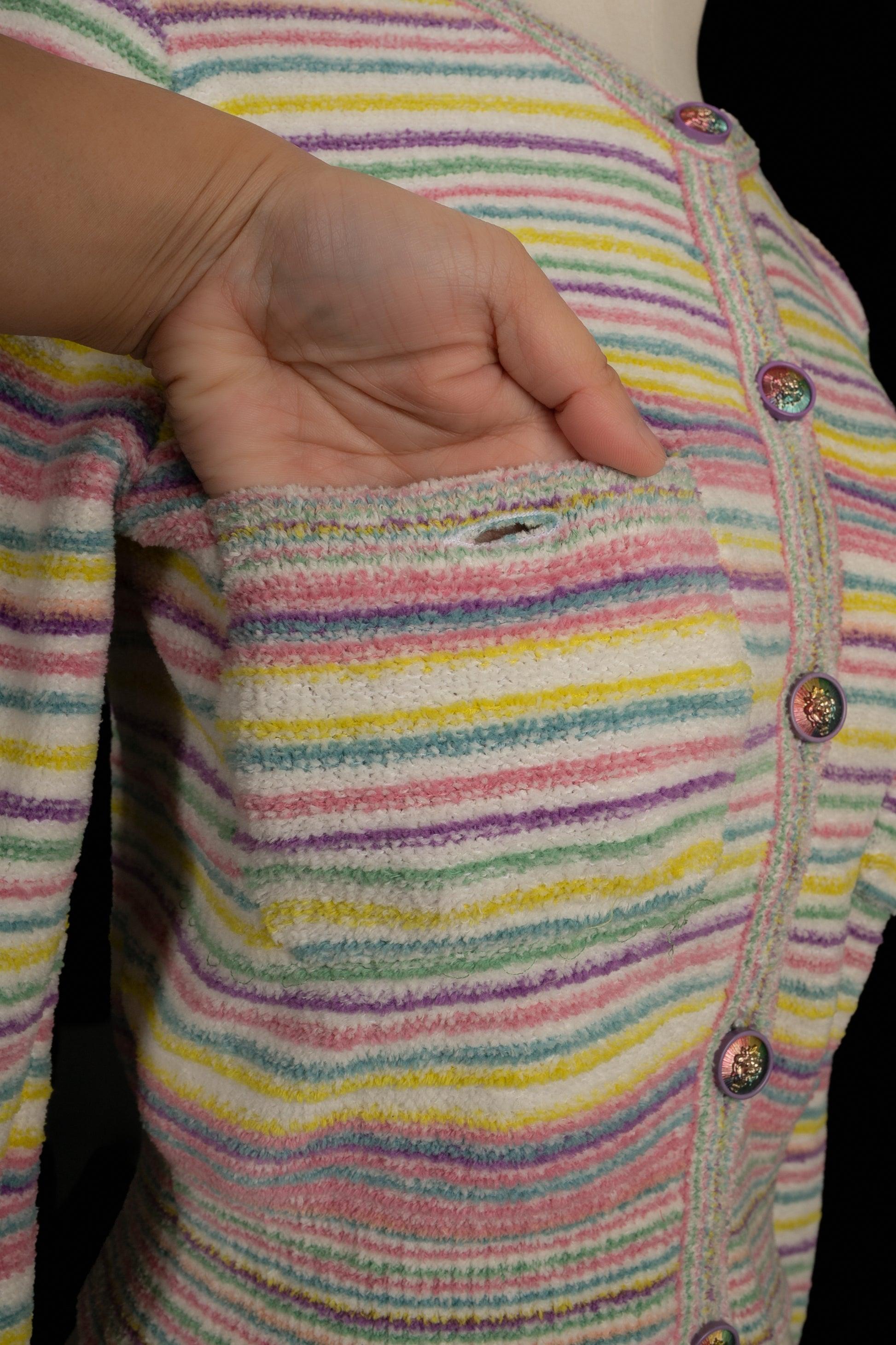 Chanel Short Terry Cloth Cardigan, circa 2020 2