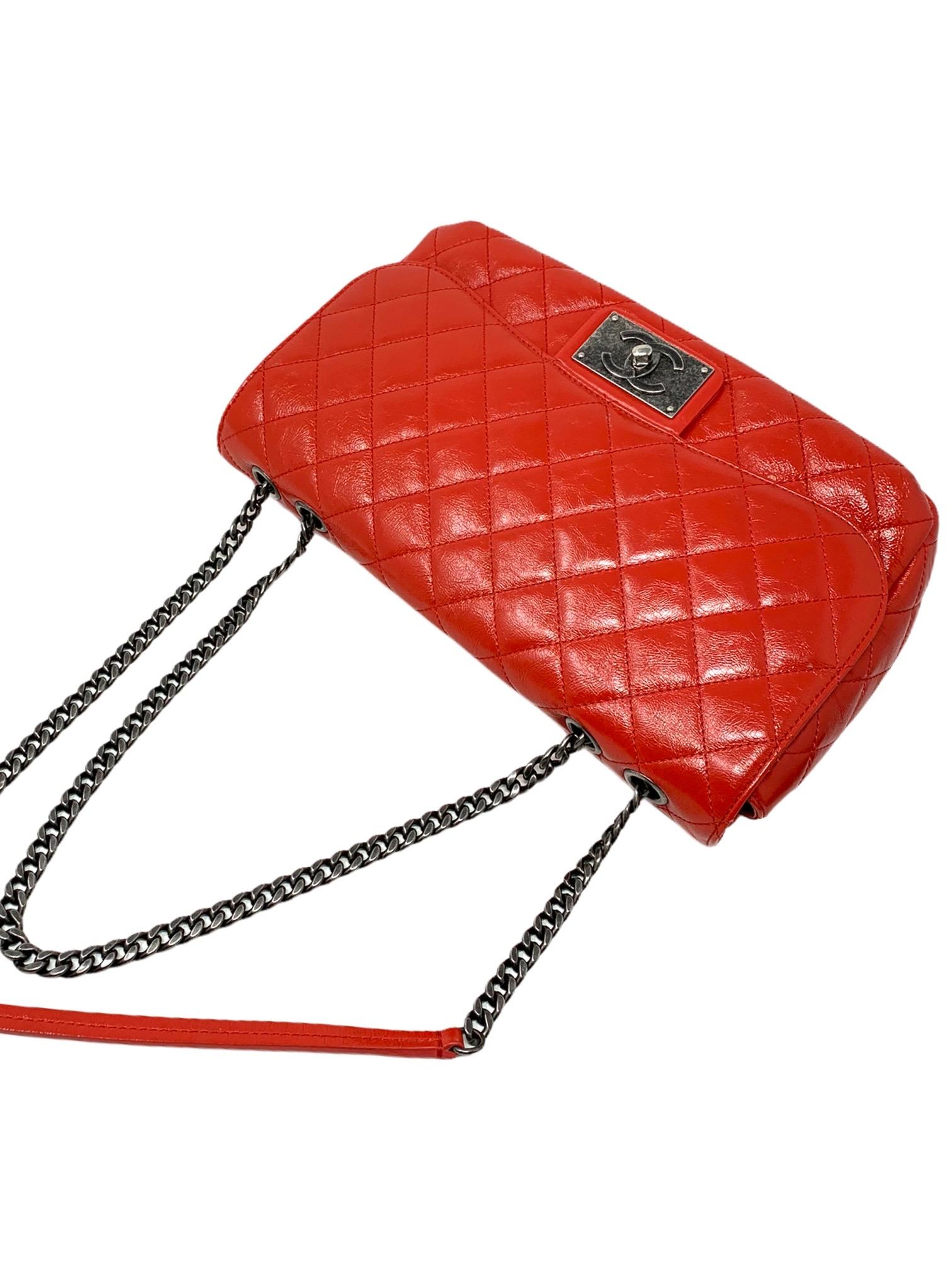 Red Chanel Shoulder Bag For Sale