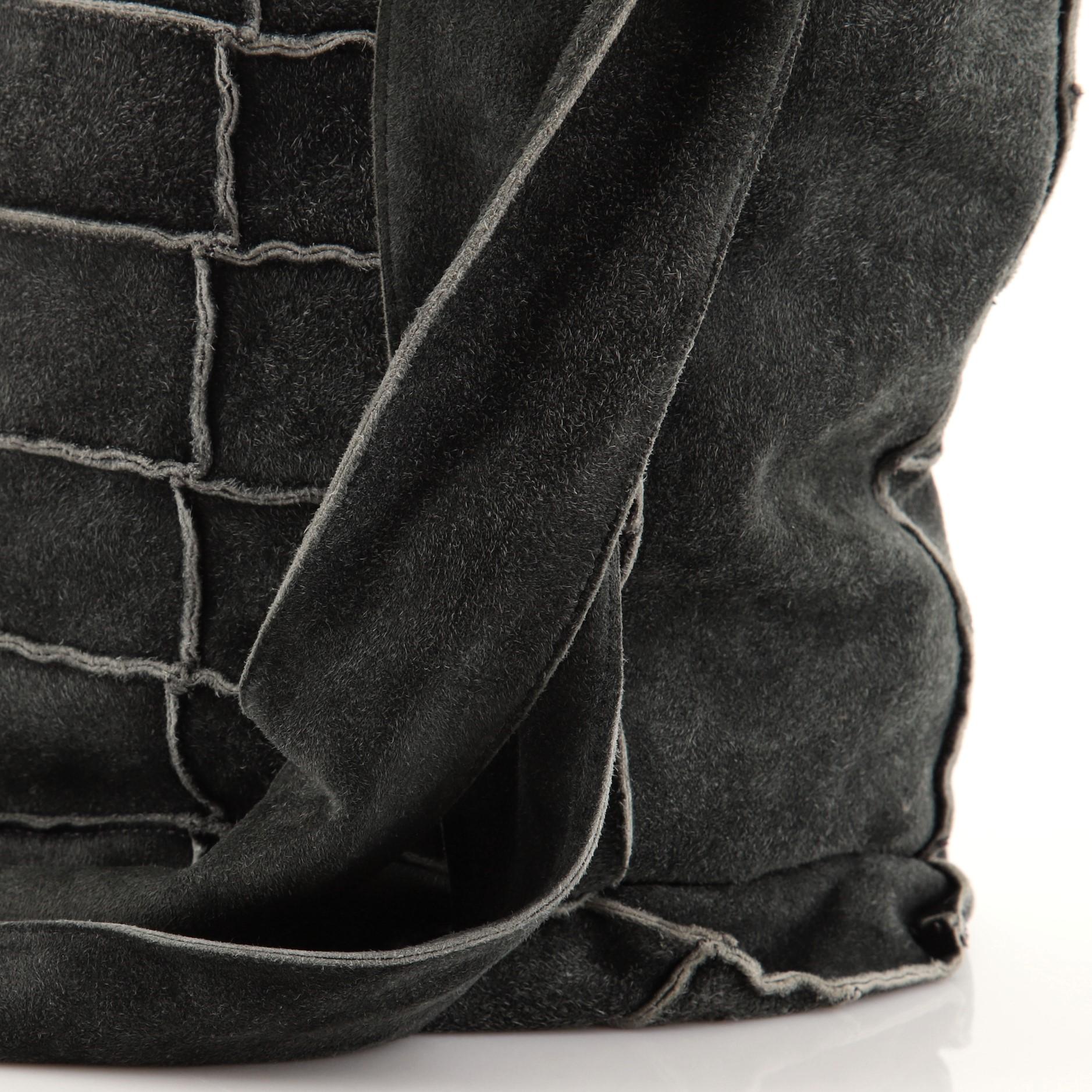 Chanel Umhängetasche aus Wildleder mit Patchwork Medium 2