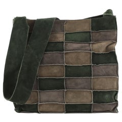 Chanel - Sac à bandoulière en daim patchwork moyen