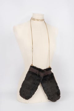 Chanel Siberian Mink Fur Mittens/Gloves