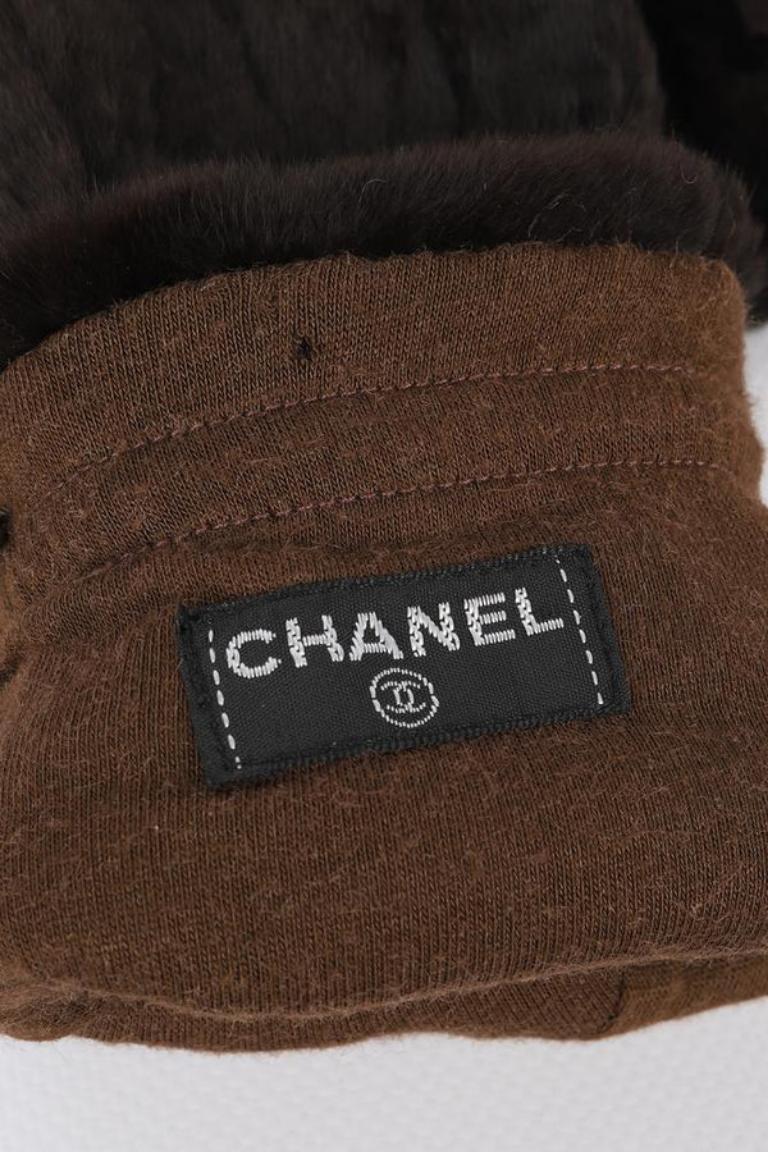 Chanel Siberian Mink Fur Mittens/Gloves 2