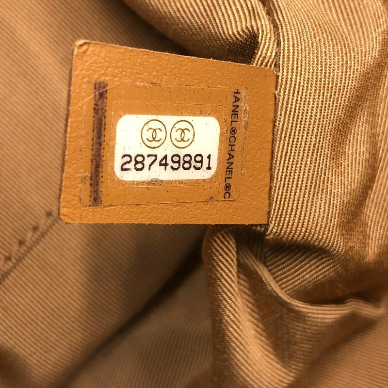 Chanel Side Chain Shopping Tote Quilted Bullskin Medium In Good Condition In NY, NY