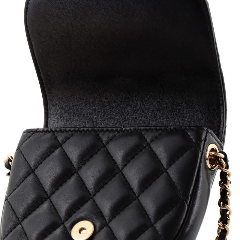 Chanel Side Packs Crossbody Bag Quilted Lambskin Small In Good Condition In NY, NY
