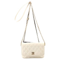 Chanel Side Packs Crossbody Bag Quilted Lambskin Small