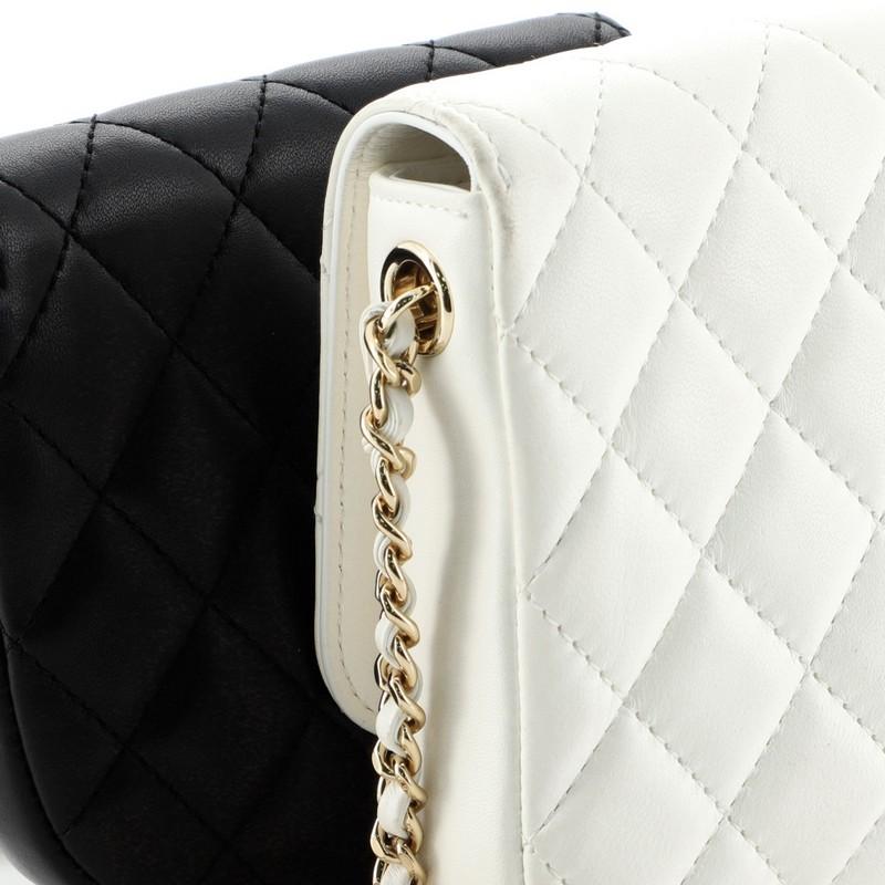Chanel Side Packs Flap Bag Quilted Lambskin Small 4