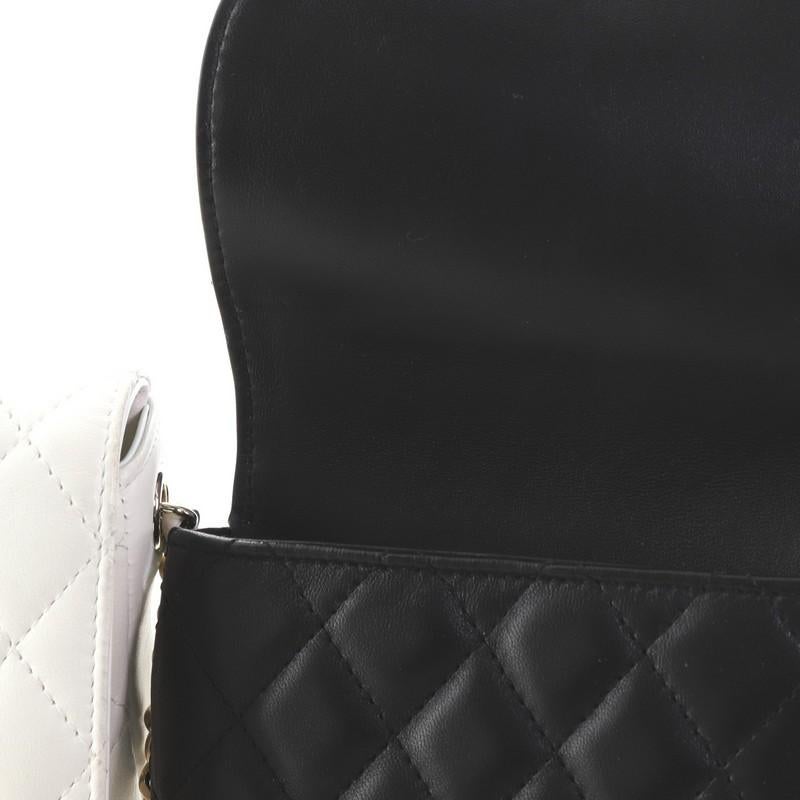 Chanel Side Packs Flap Bag Quilted Lambskin Small 7