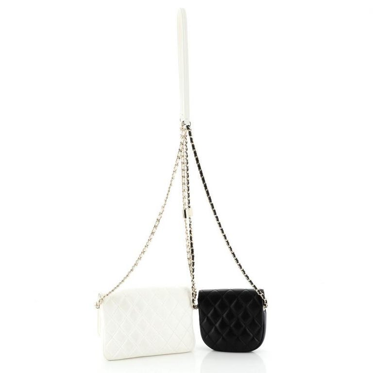 Chanel Side Packs Flap Bag Quilted Lambskin Small at 1stDibs