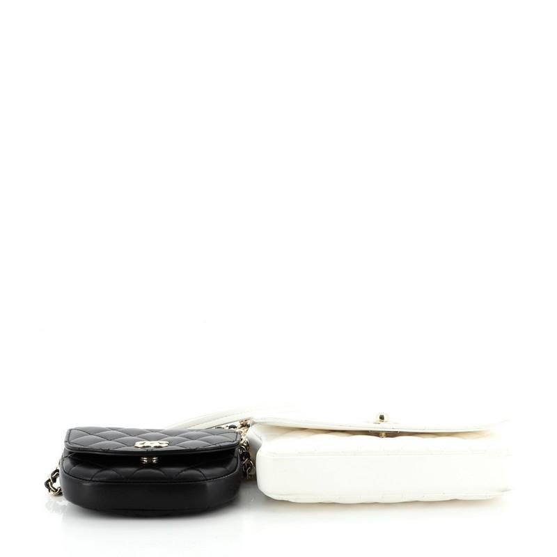 Chanel Side Packs Flap Bag Quilted Lambskin Small 1